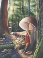 Illustration - Mushroom Goddess - Acrylic